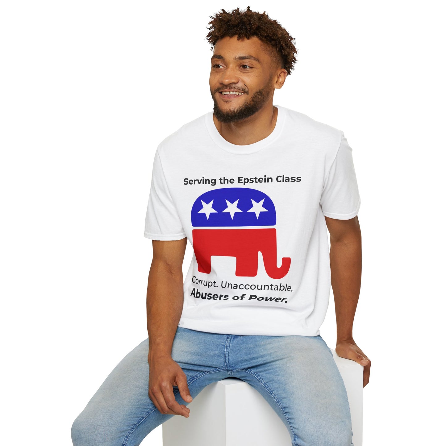 Political Accountability Statement T-Shirt – Serving the Elite Class