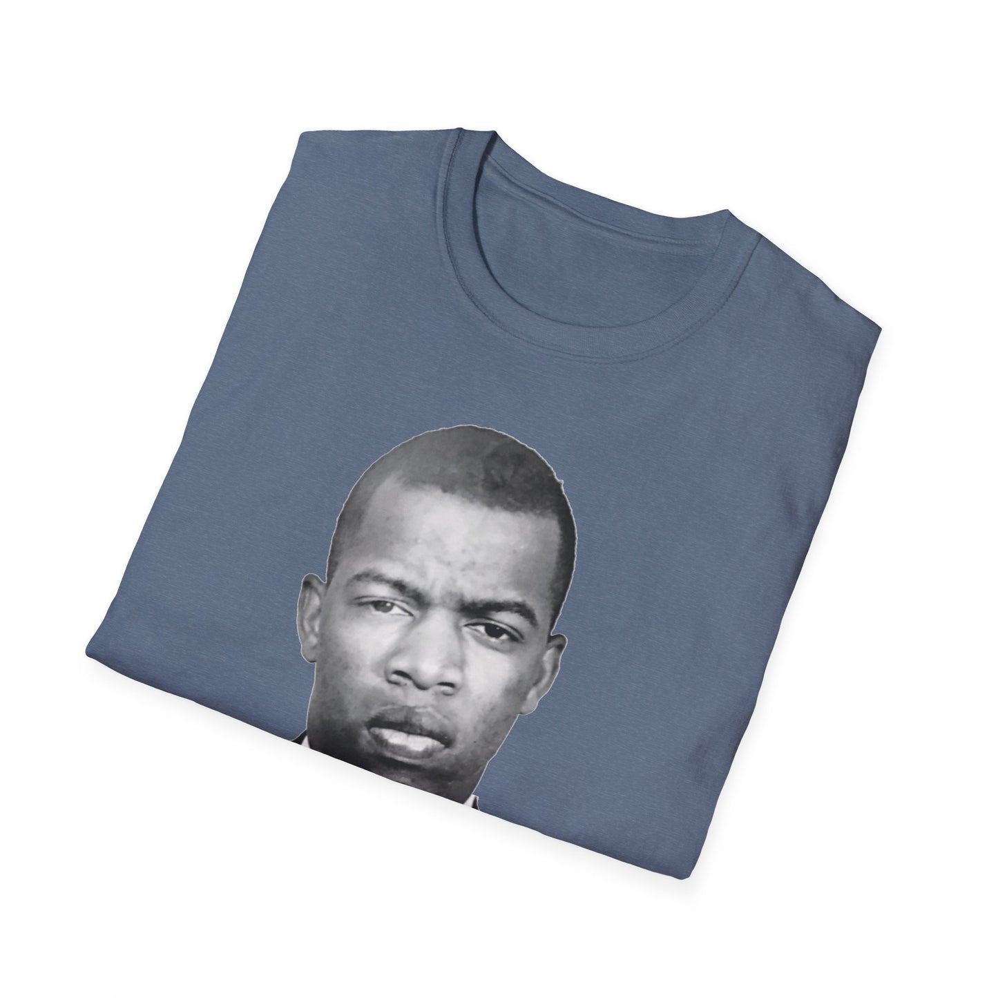 John Lewis Get in Good Trouble Portrait Shirt – Civil Rights Quote Tee – Heather Indigo