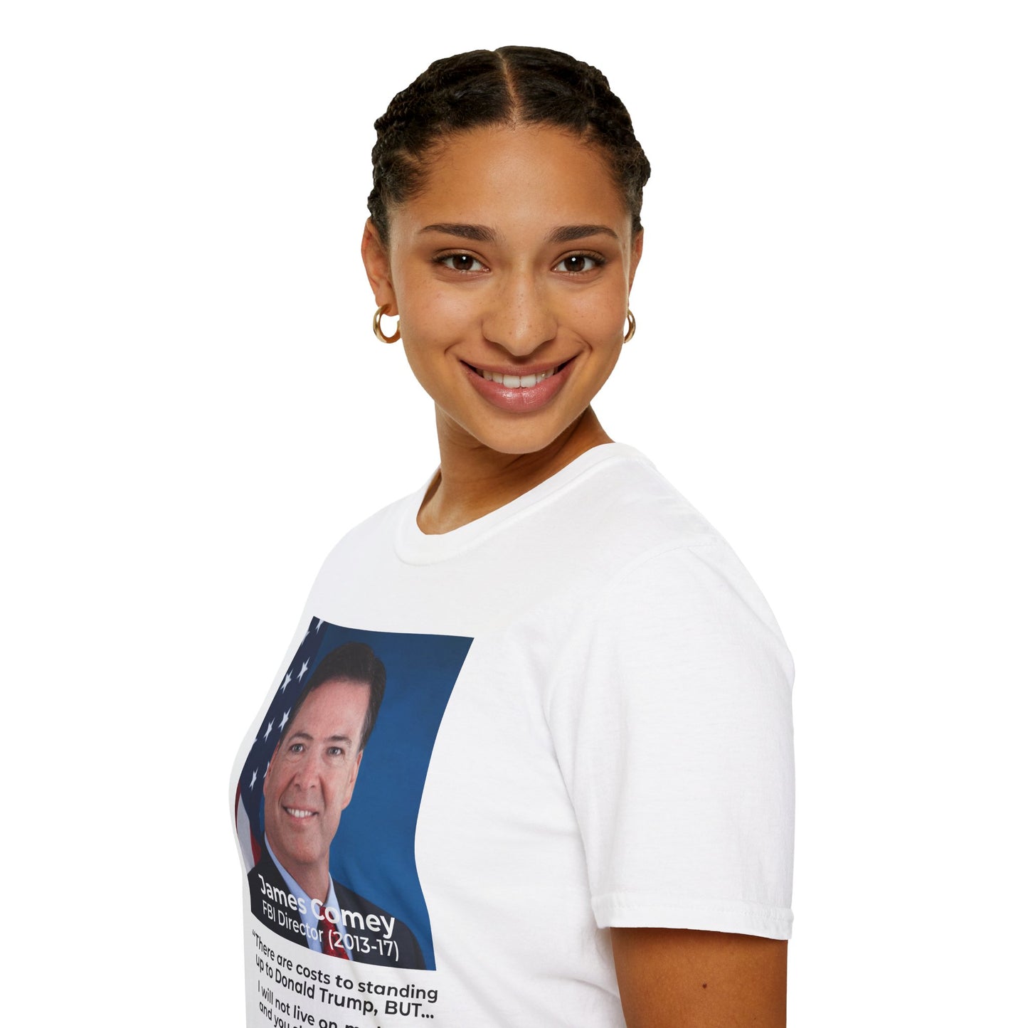 James Comey “RESIST” — Abuse of Power Protest T-Shirt – Double-Sided