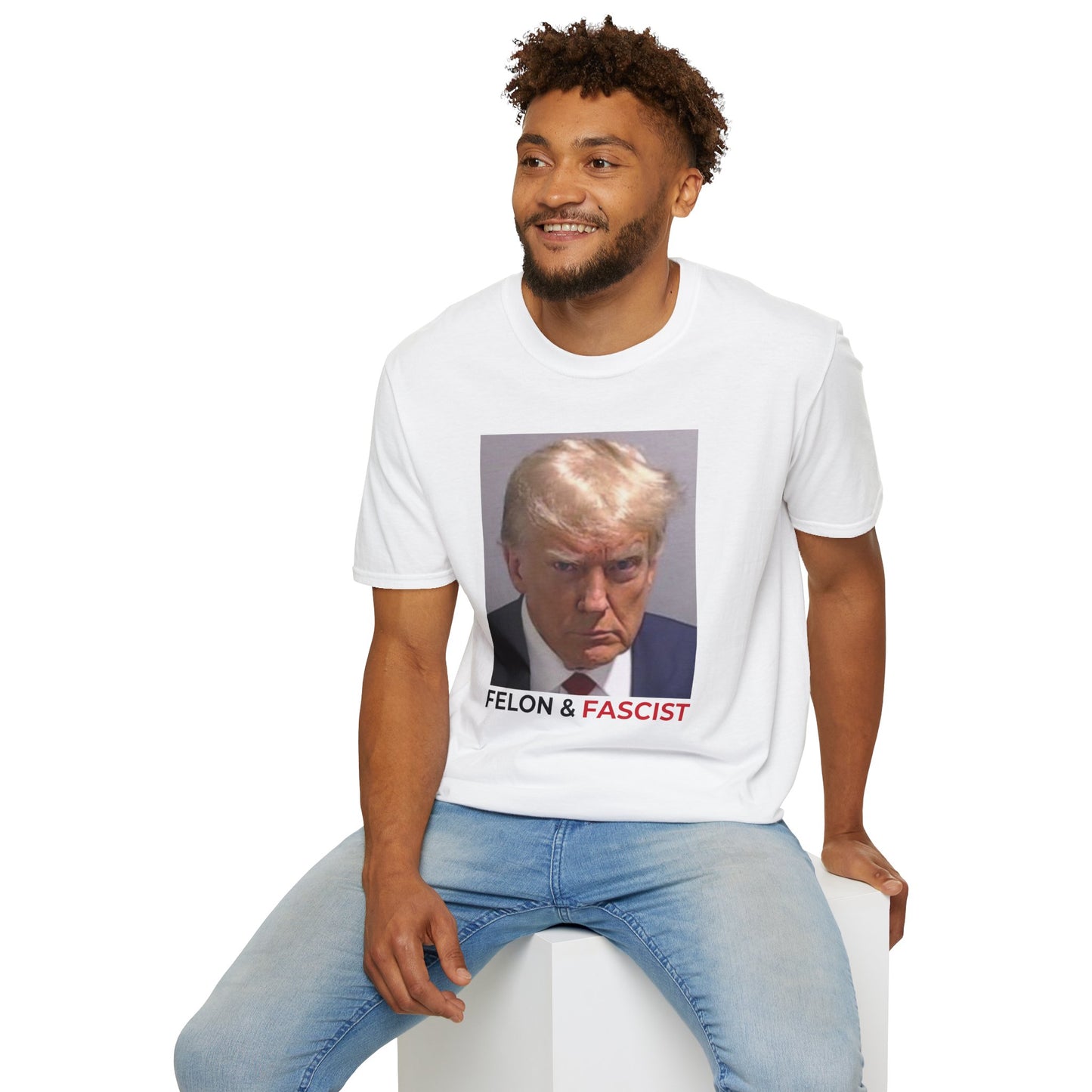Felon & Fascist – Fight Fascism, Support Democracy T-Shirt