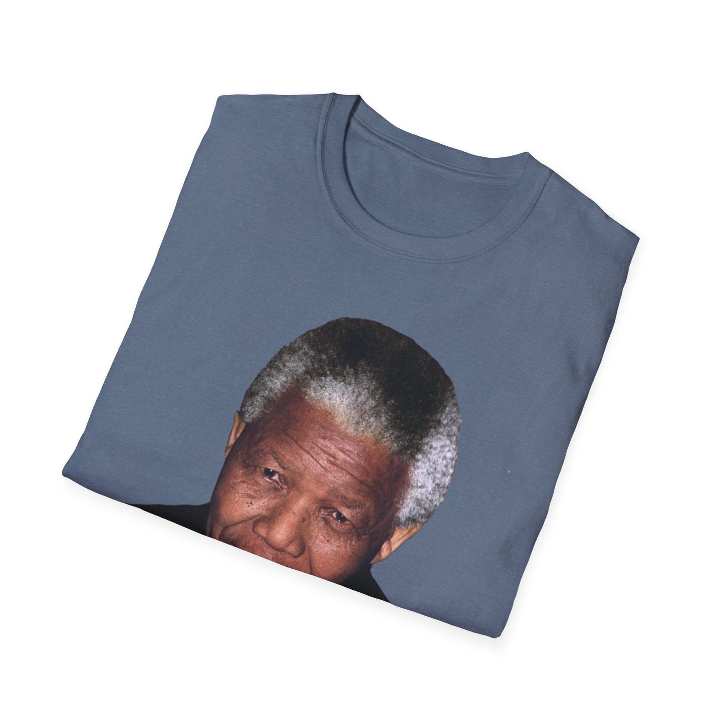 Nelson Mandela Justice Quote T-Shirt – A Nation Is Judged by Its Lowest (Heather Indigo)