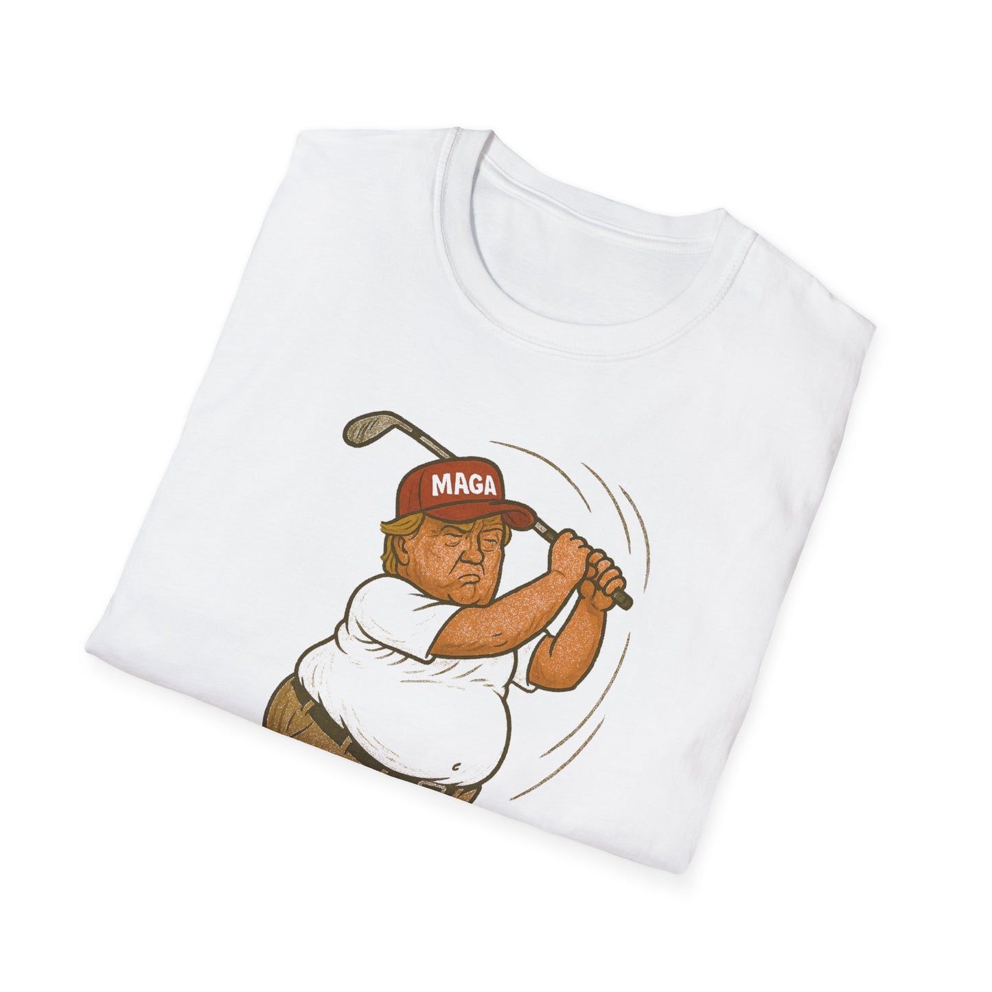 POTUS Golfer Swinging T-Shirt – Satirical Protest Tee