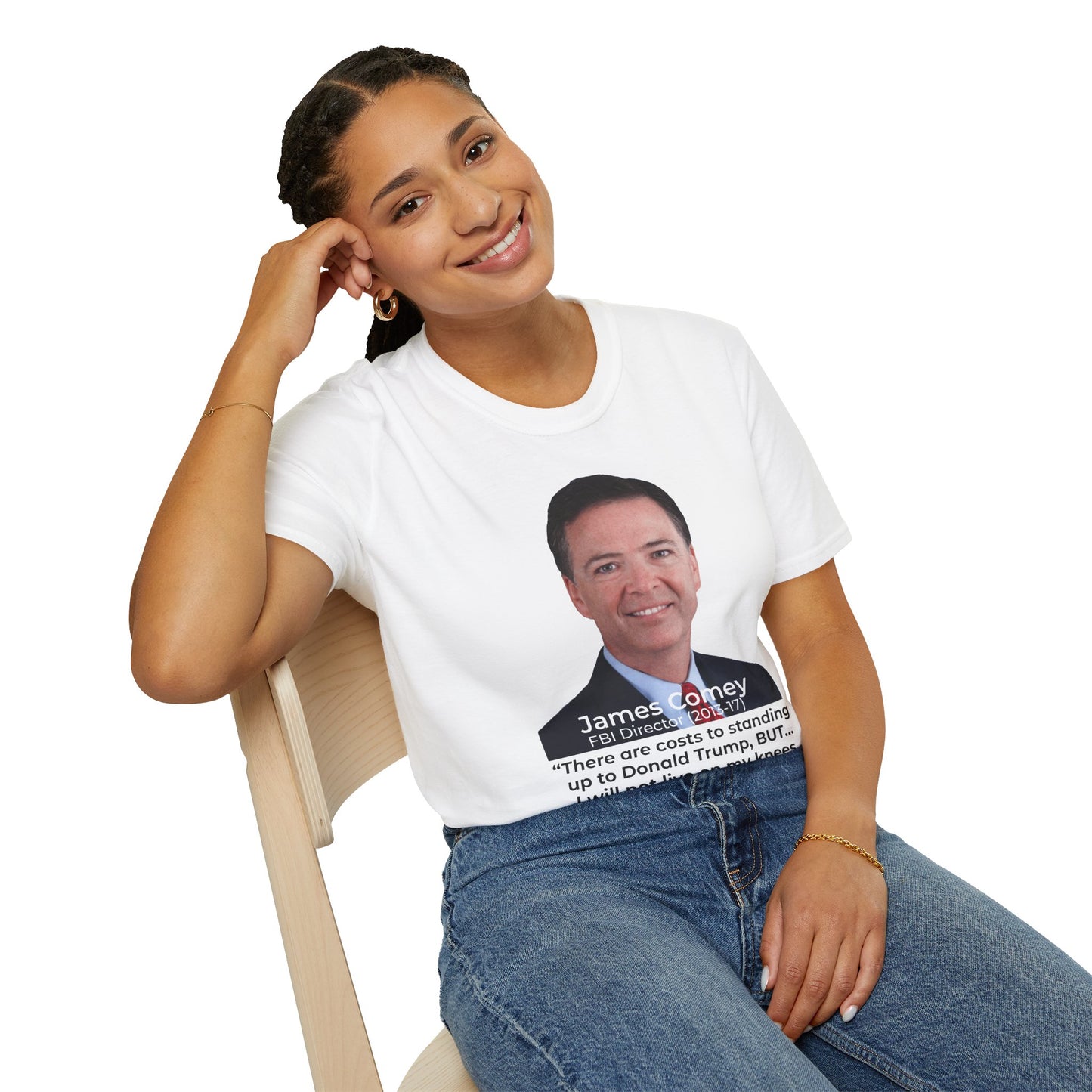 James Comey RESIST — Abuse of Power Protest T-Shirt – Double-Sided