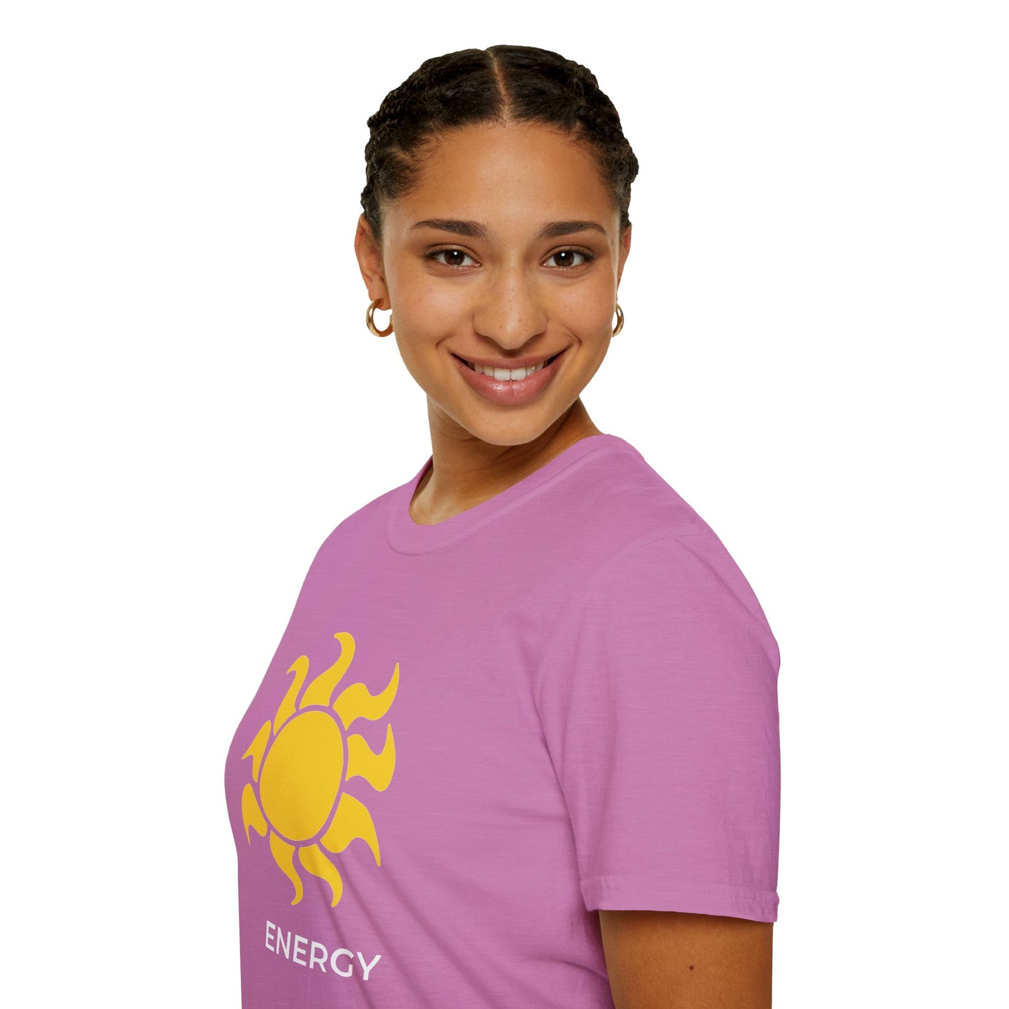 Climate Action Shirt – Solar Renewable Energy T-Shirt – Heather Radiant Orchid