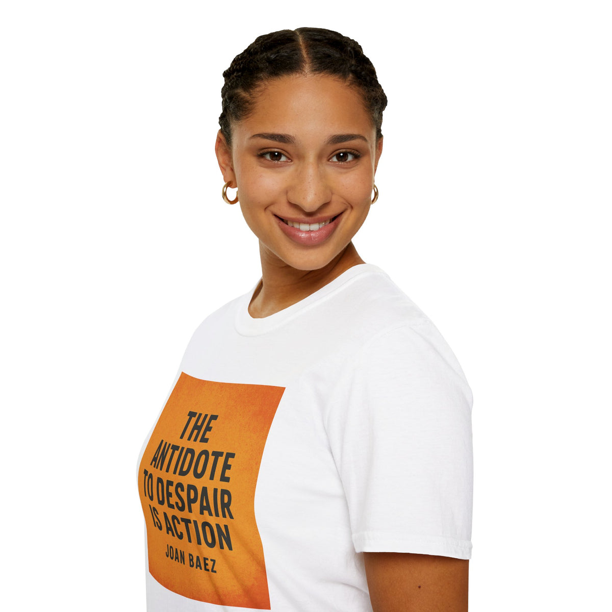 Joan Baez Quote T-Shirt – Antidote to Despair No Kings Protest Tee