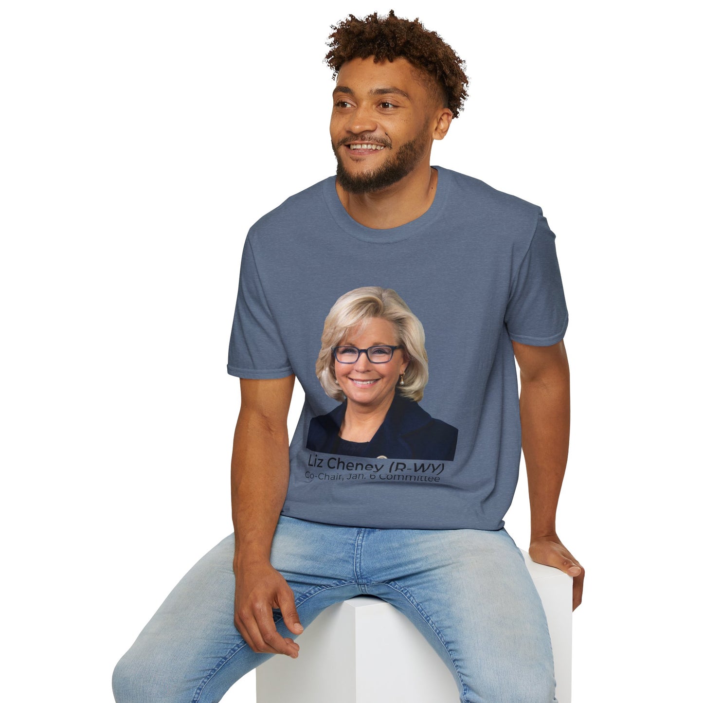 Liz Cheney T-Shirt – Truth Over Trump’s Big Lie Tee – Heather Indigo