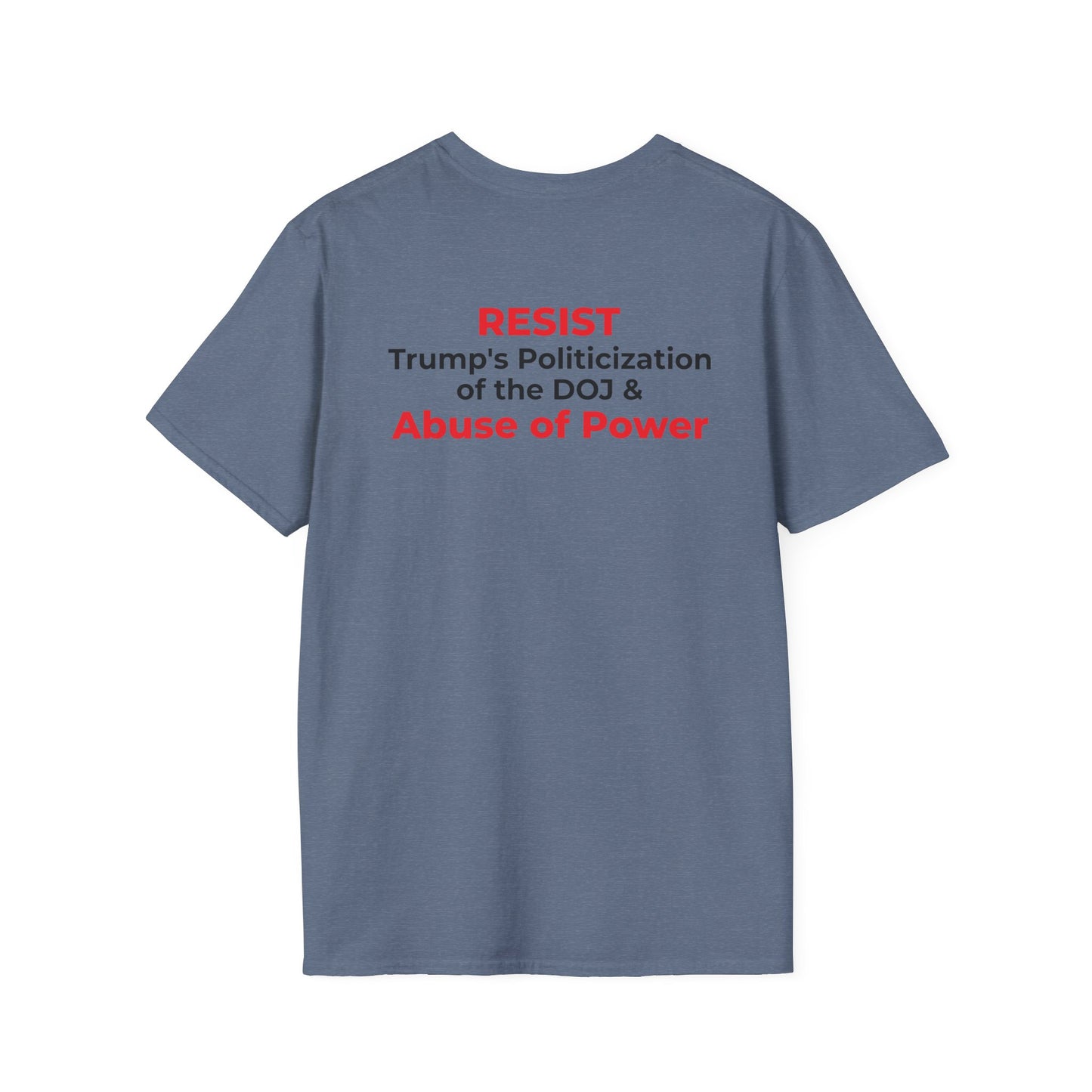 James Comey RESIST — Abuse of Power Protest T-Shirt – Heather indigo