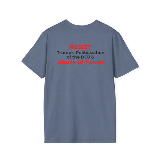 James Comey RESIST — Abuse of Power Protest T-Shirt – Heather indigo