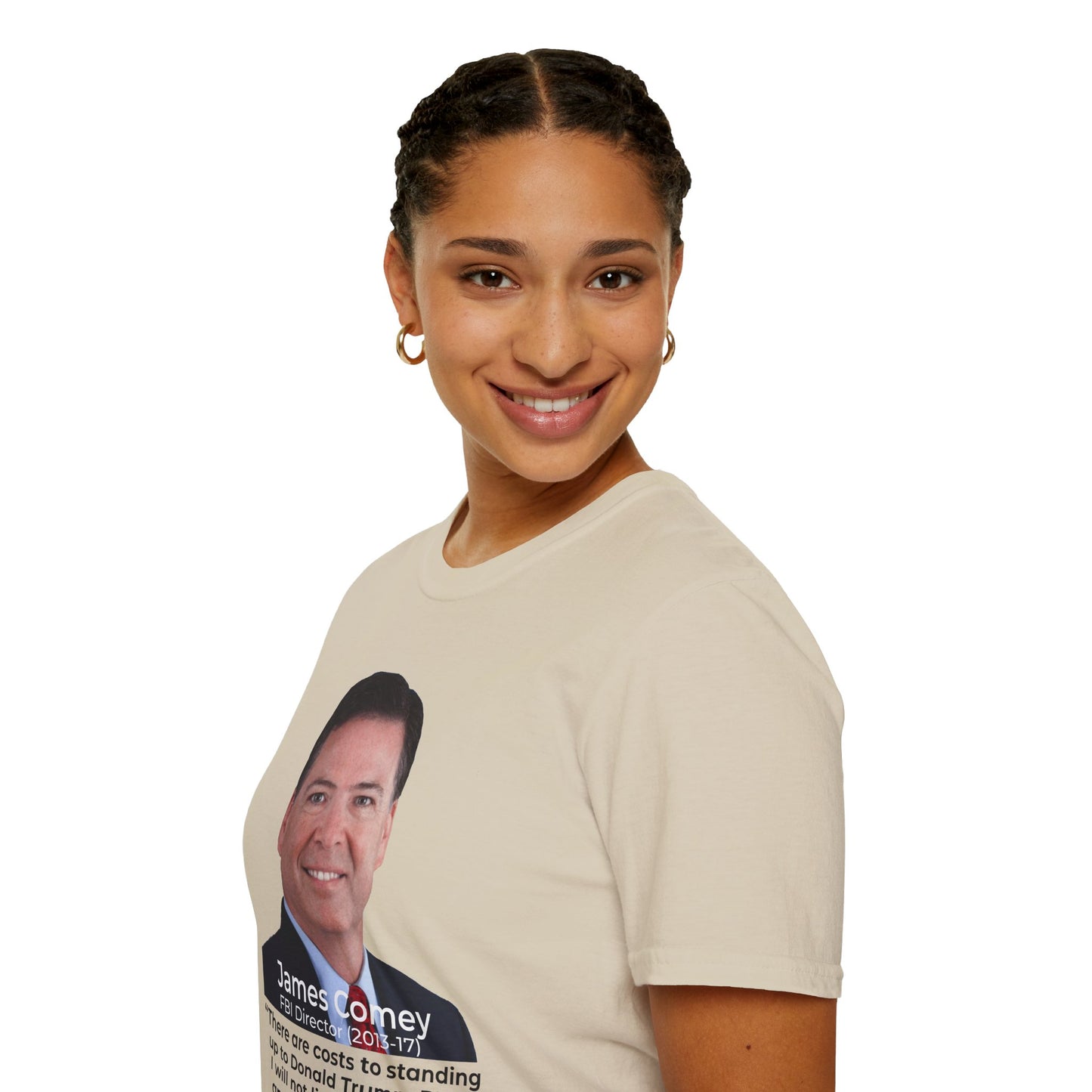 James Comey RESIST — Abuse of Power Protest T-Shirt – Sand