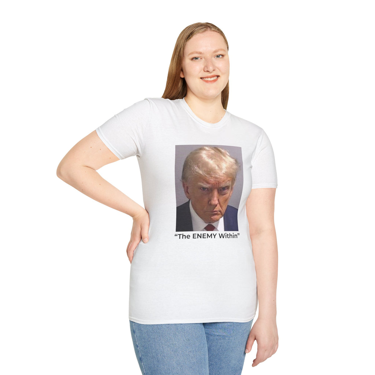 The Enemy Within – Fight Fascism, Support Democracy T-Shirt | Two-Sided Political Activist Tee