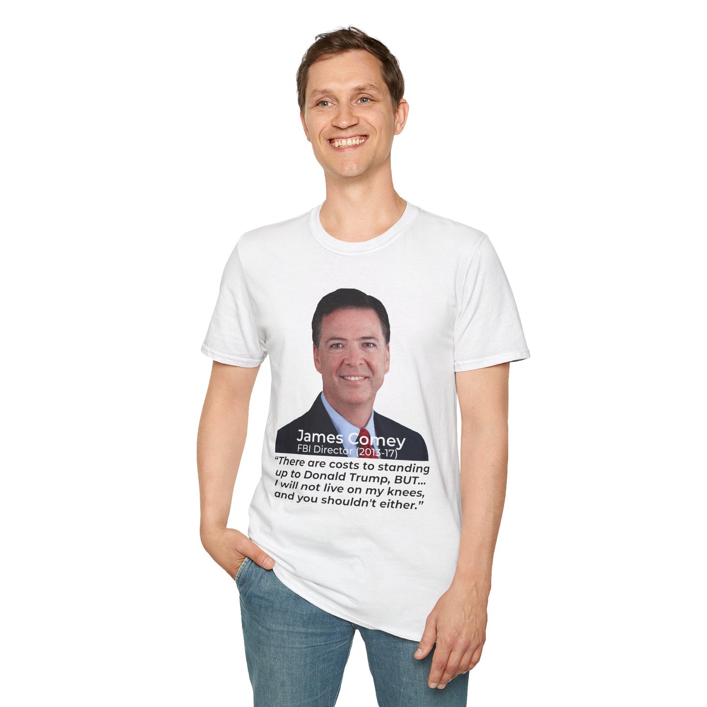 James Comey RESIST — Abuse of Power Protest T-Shirt – Double-Sided