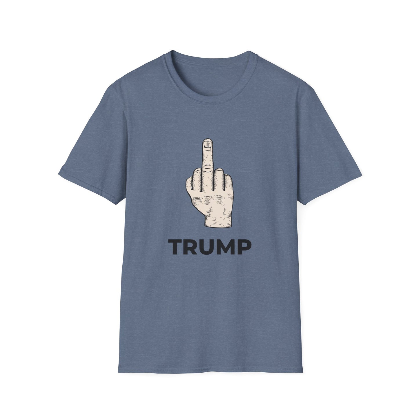 No Kings Protest T-Shirt – Resist Tyranny Anti-Authoritarian Tee – Heather Indigo