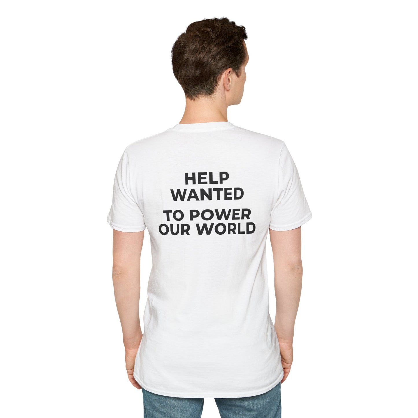 Help Wanted Sun T-Shirt – White Renewable Energy Tee