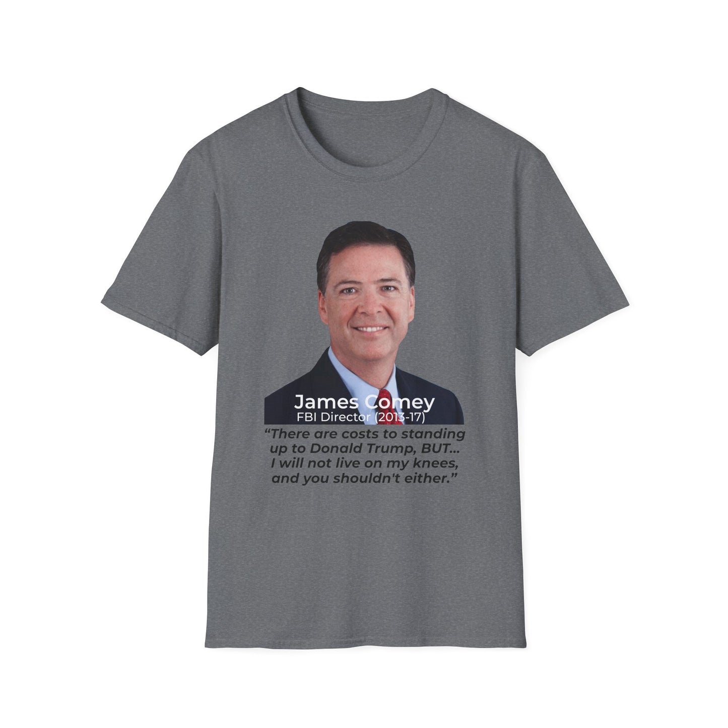 James Comey RESIST — Abuse of Power Protest T-Shirt – Graphite Heather
