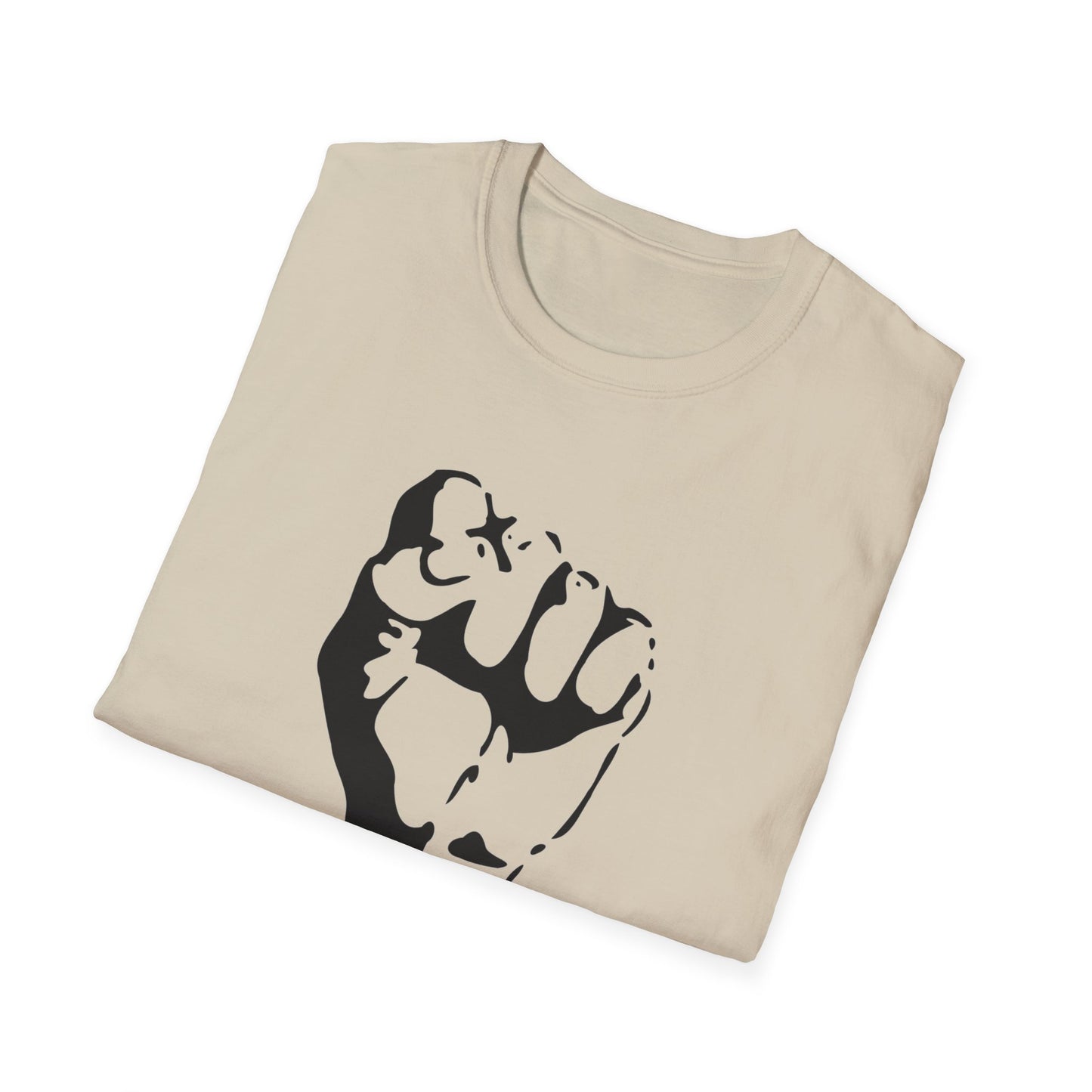 I Am the Resistance – Raised Fist Civic Courage T-Shirt (Sand)