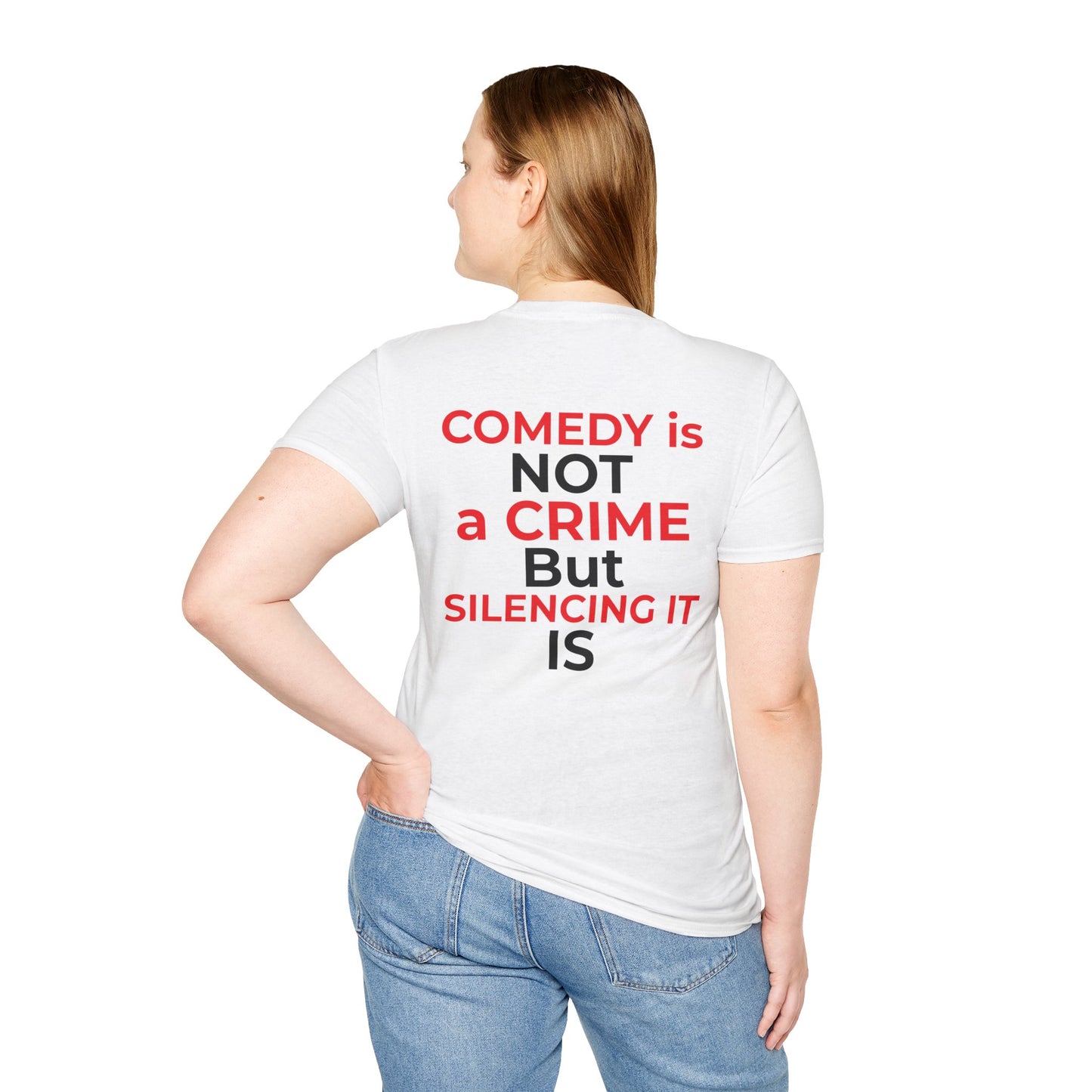Comedy Is Not a Crime T-Shirt | Colbert Satire Tee