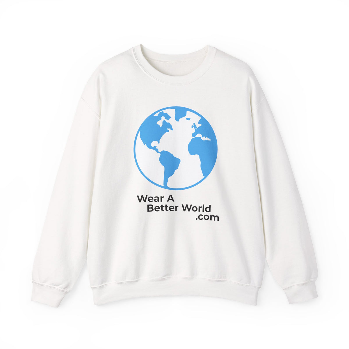 Wear A Better World Sweatshirt – This STOPS When we say NO – White
