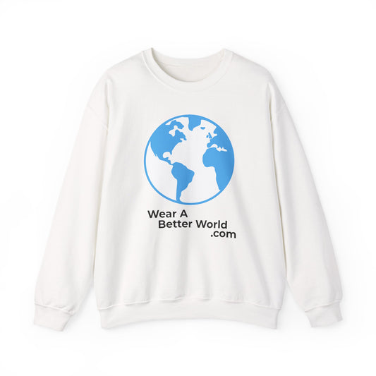 Wear A Better World Sweatshirt – This STOPS When we say NO – White