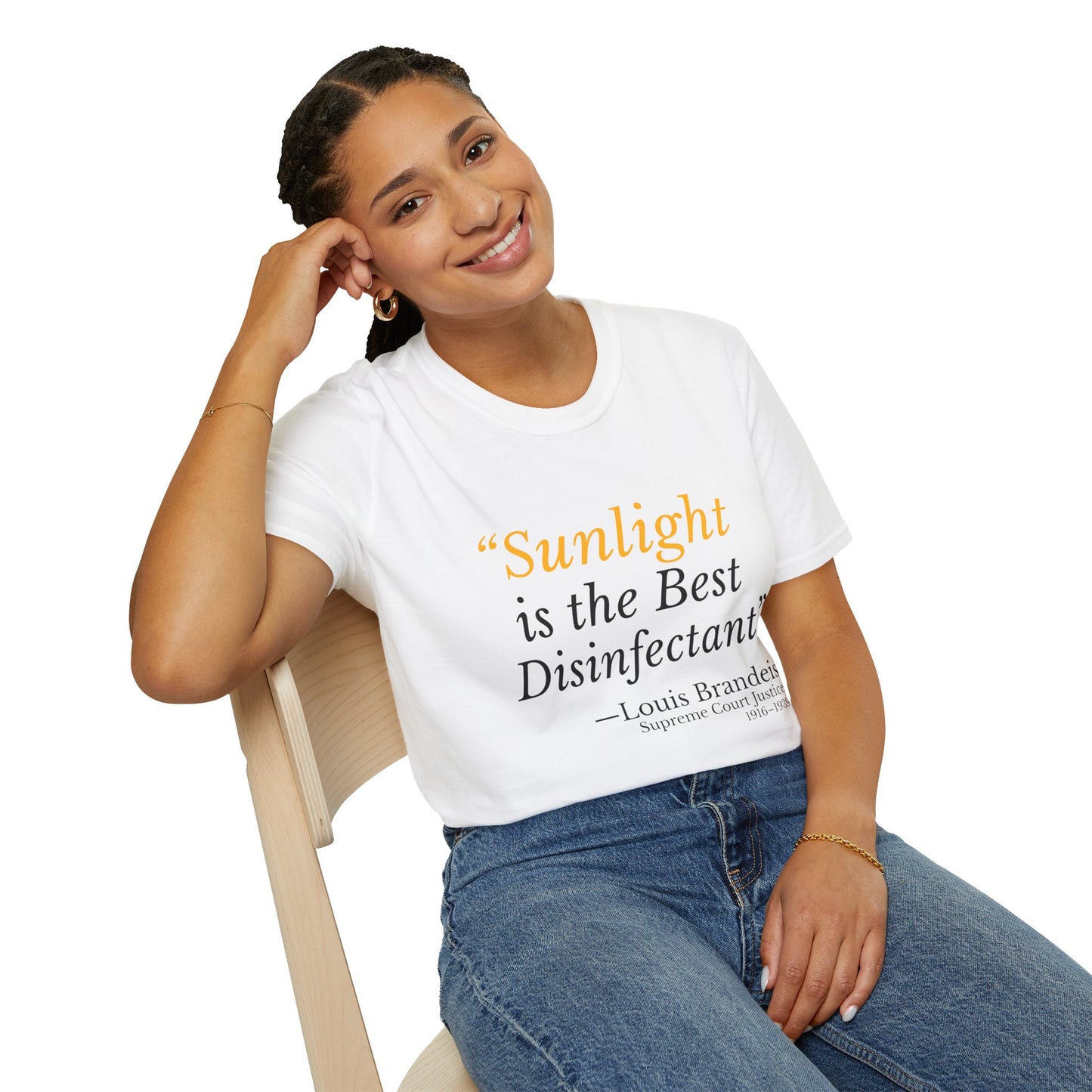 Sunlight Is the Best Disinfectant T-Shirt – Transparency Protest Tee