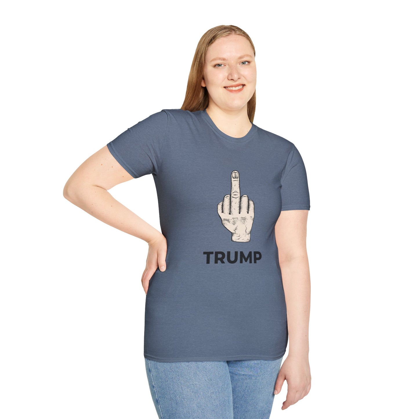 Flipping Off Tyranny: The First Amendment Speaks — Two-Sided HEATHER INDIGO Statement Tee