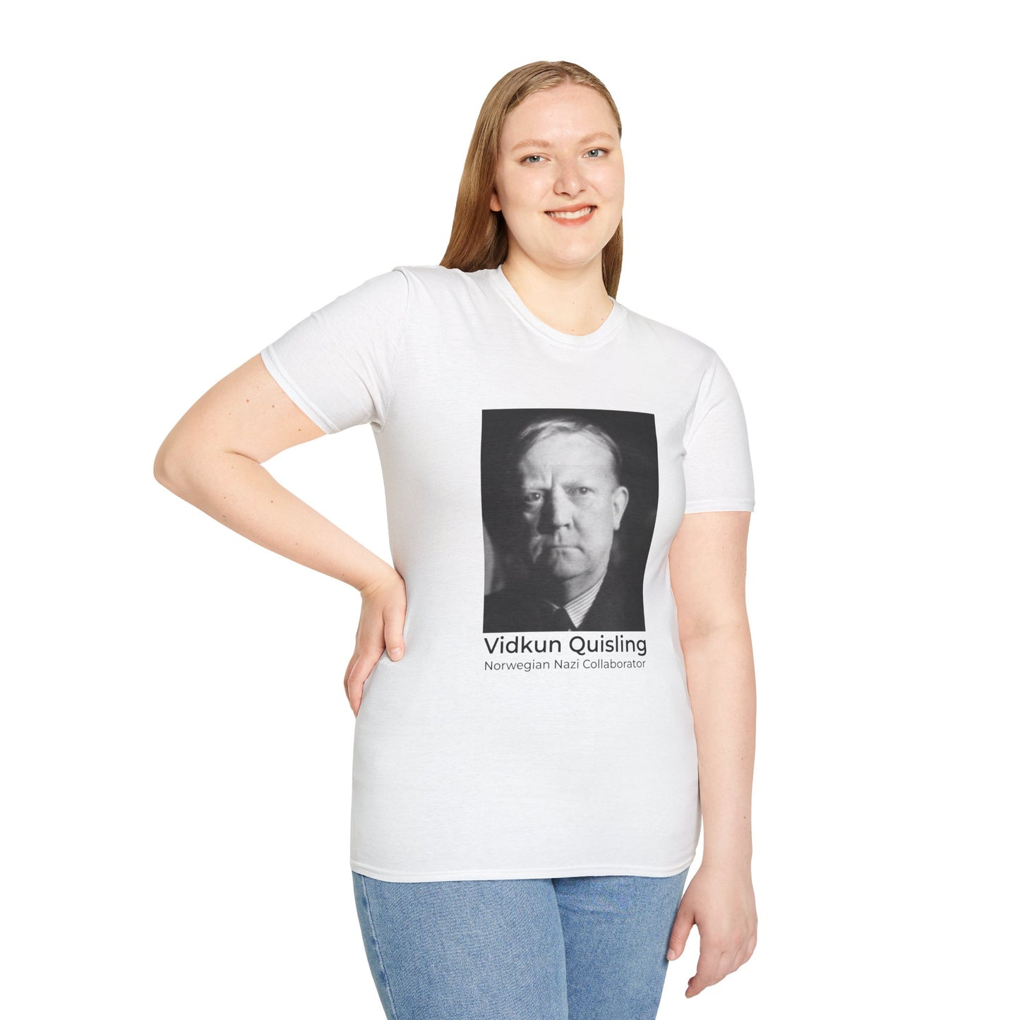Quisling of the Month (September) T-Shirt – Vidkun Quisling & Robert F. Kennedy Jr. Political Satire Tee