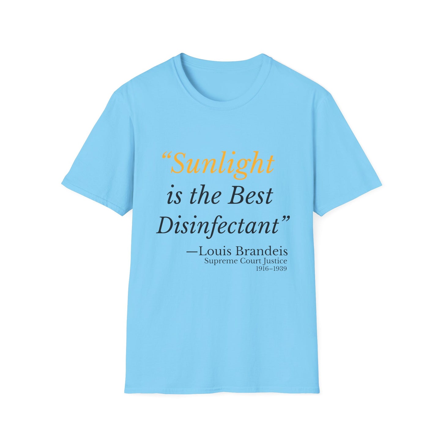Sunlight Is the Best Disinfectant T-Shirt – Release the Truth