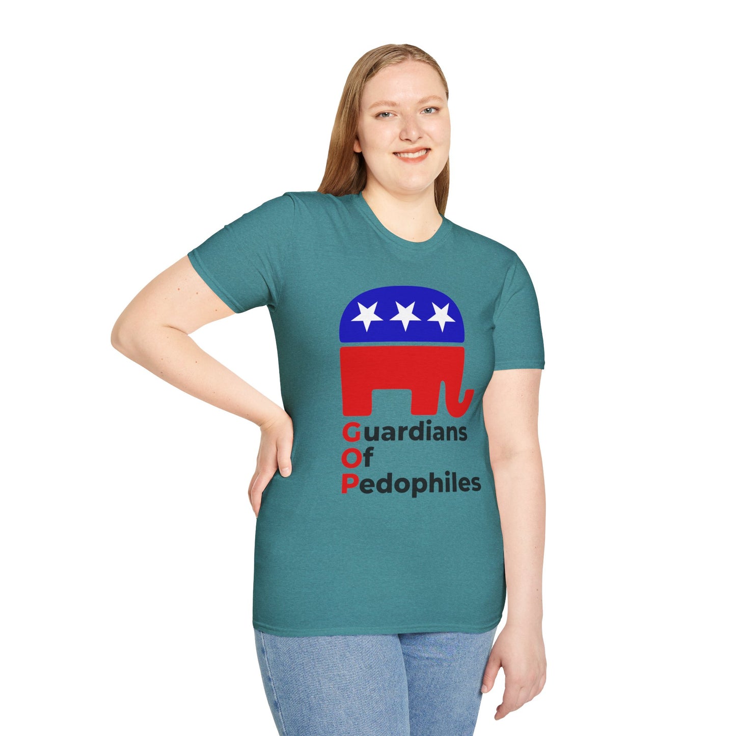 Release the Epstein Files – Truth Over Corruption GALAPAGOS BLUE T-Shirt – Political Accountability Tee