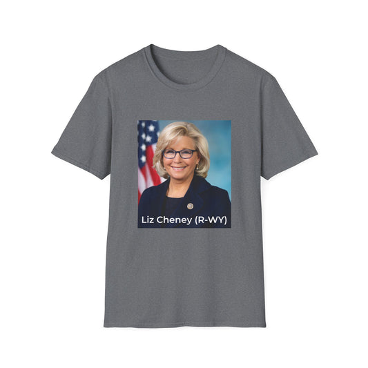 Liz Cheney T-Shirt – Truth Over Trump’s Big Lie Tee – Heather Graphite