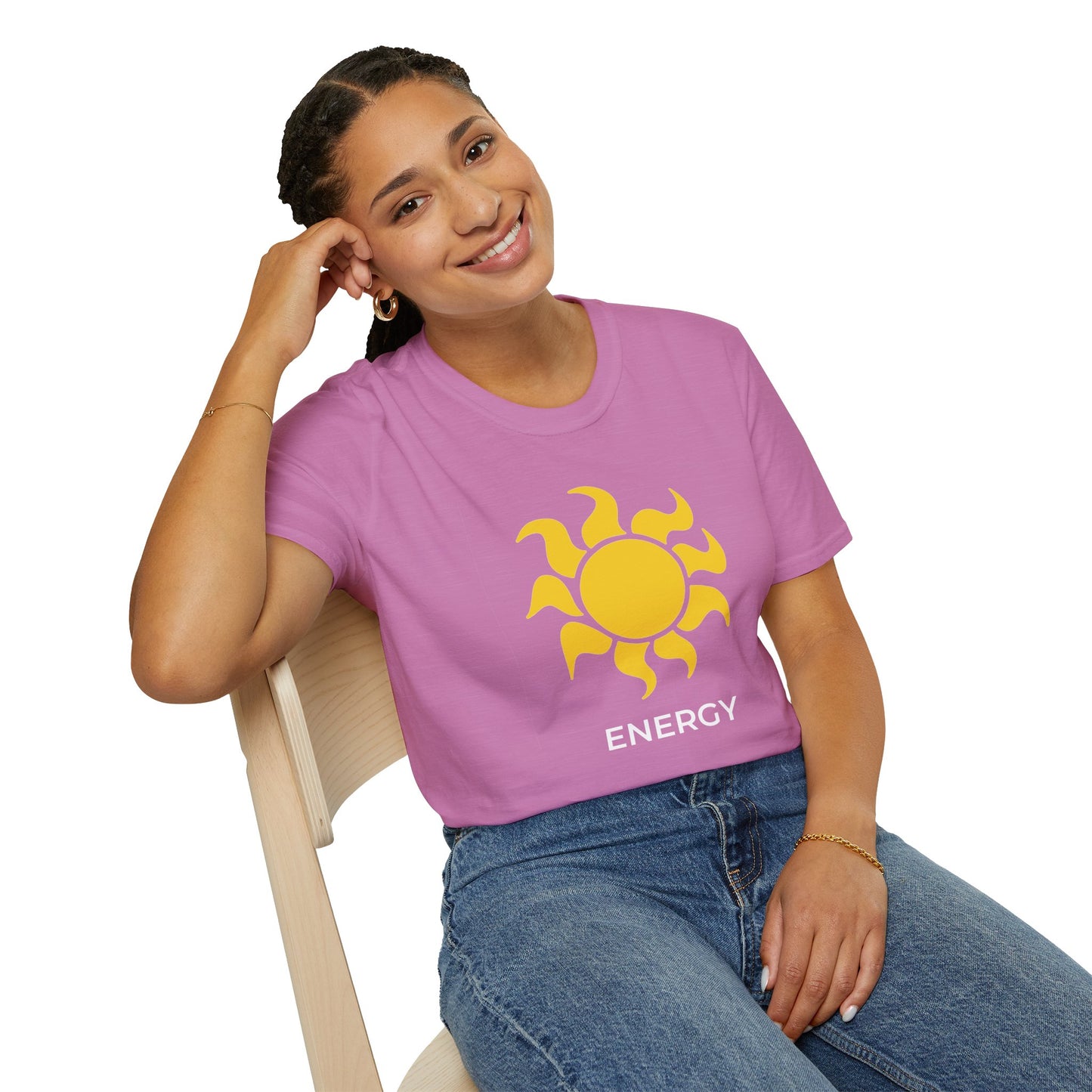 Climate Action Shirt – Solar Renewable Energy T-Shirt – Heather Radiant Orchid