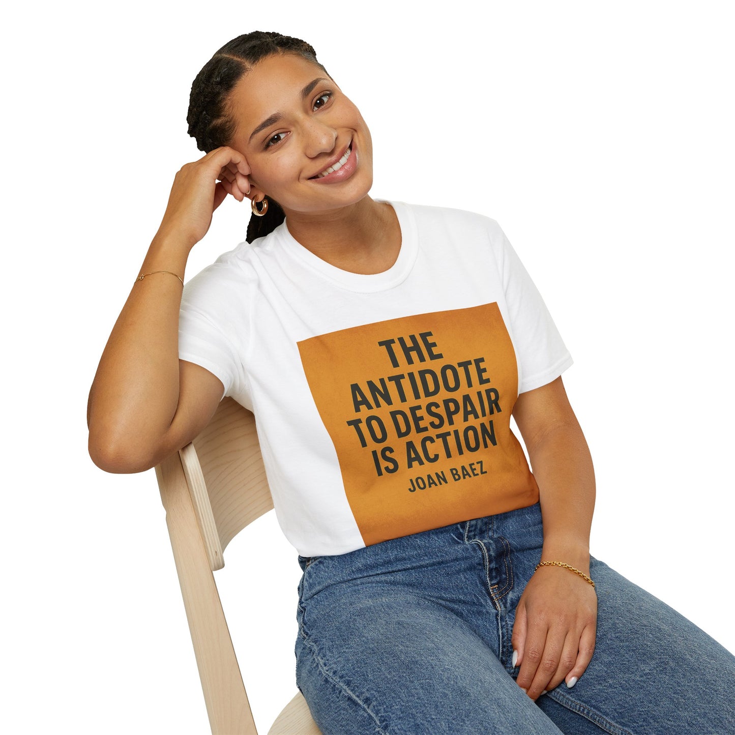 The Antidote to Despair T-Shirt | Joan Baez Quote & Resist Tyranny Tee