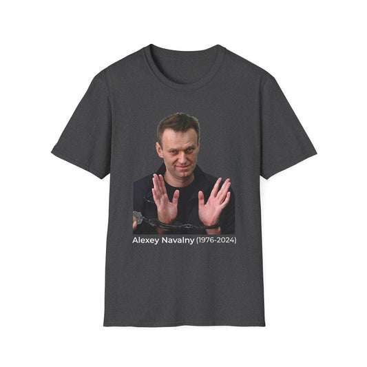 Resist Dictatorship Alexey Navalny Tribute T-Shirt – Pro-Democracy & Anti-Authoritarian Tee – Gray Edition