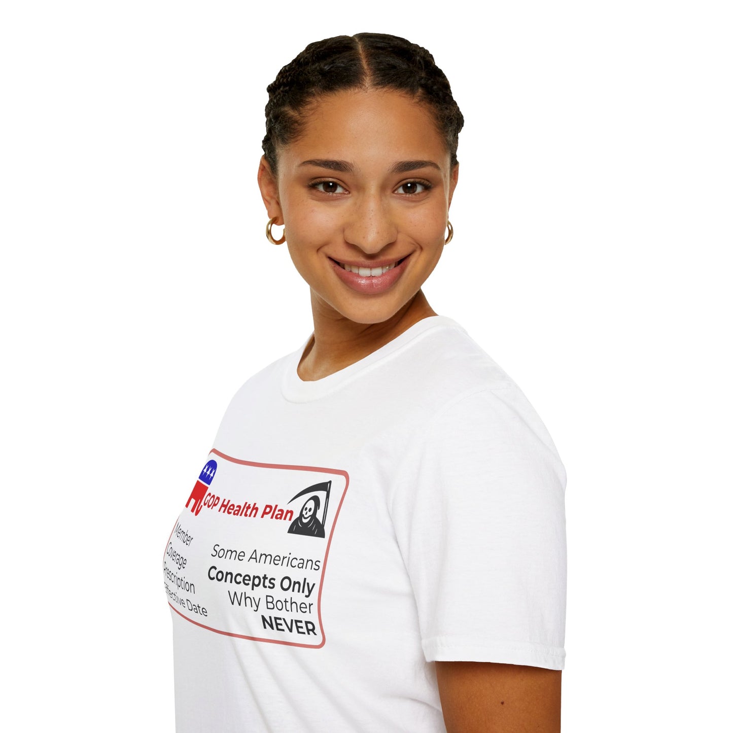 Political Health Plan Satire Insurance Card T-Shirt