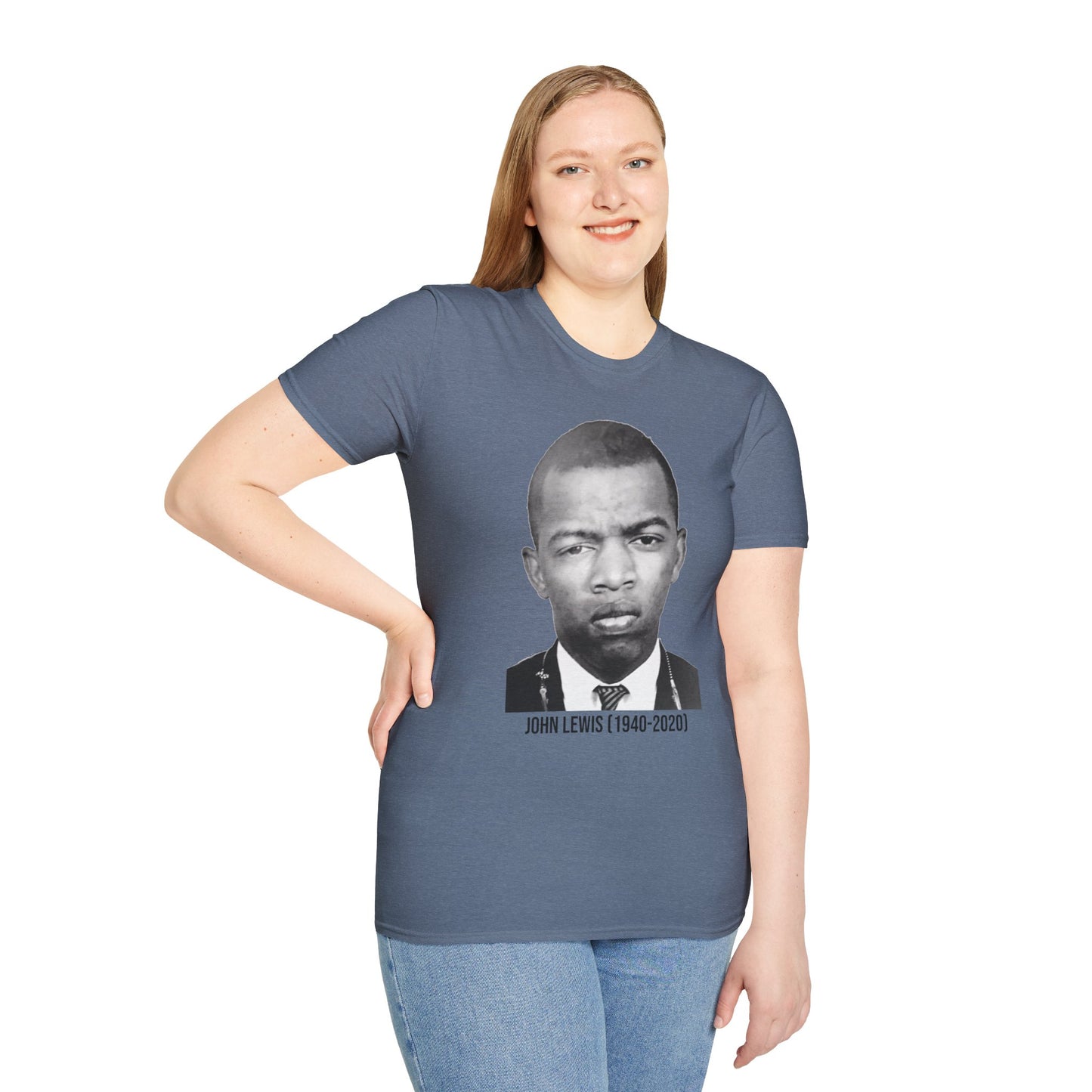 John Lewis Get in Good Trouble Legacy Shirt – Civil Rights Quote Tee – Heather Indigo