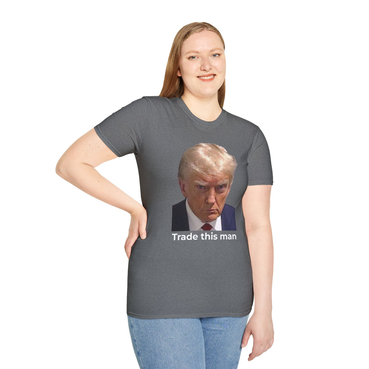 Trump vs Zelenskyy Satire Shirt – Let’s Make a Deal Political Tee – Graphite Gray