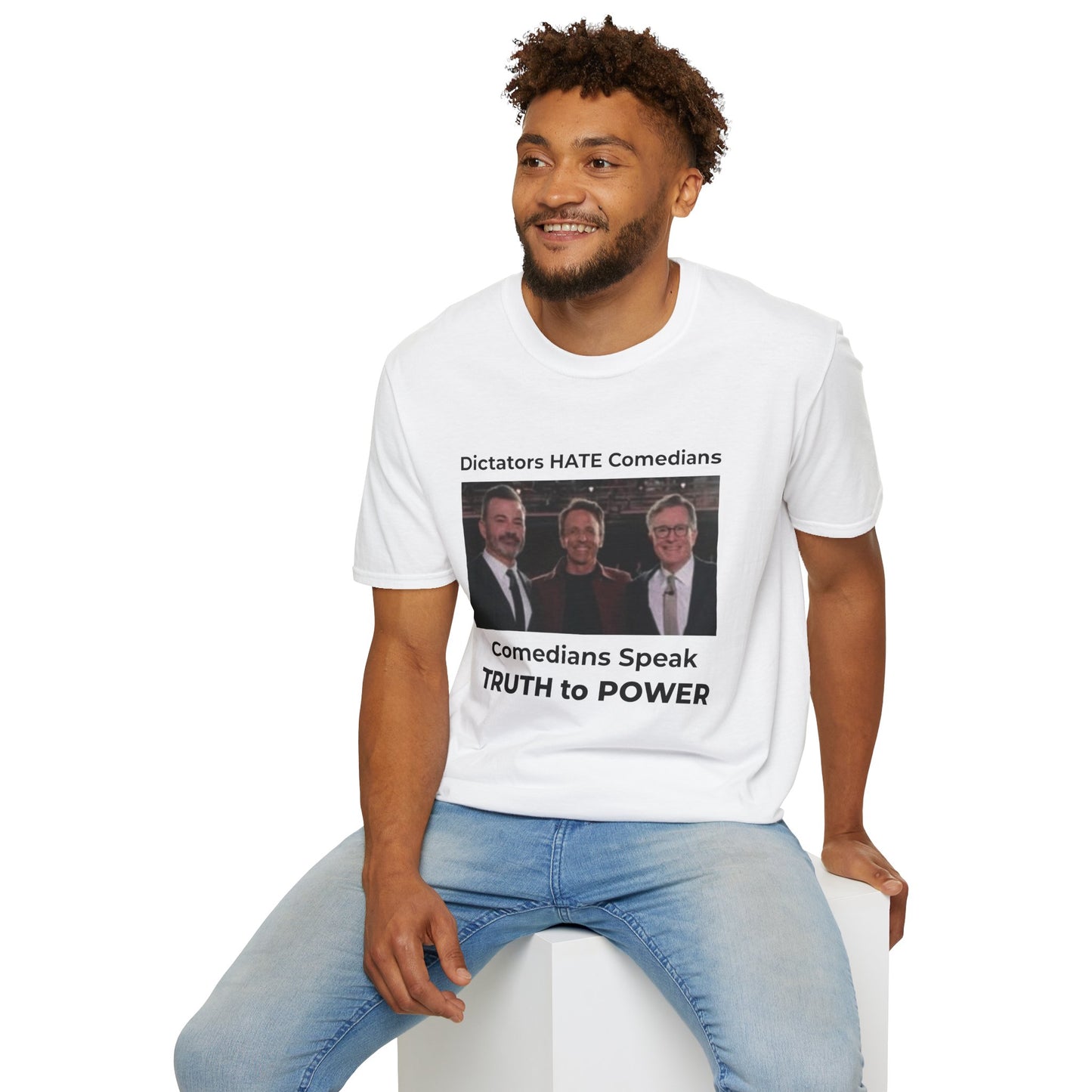 Dictators HATE Comedians – Truth to Power Satire Tee