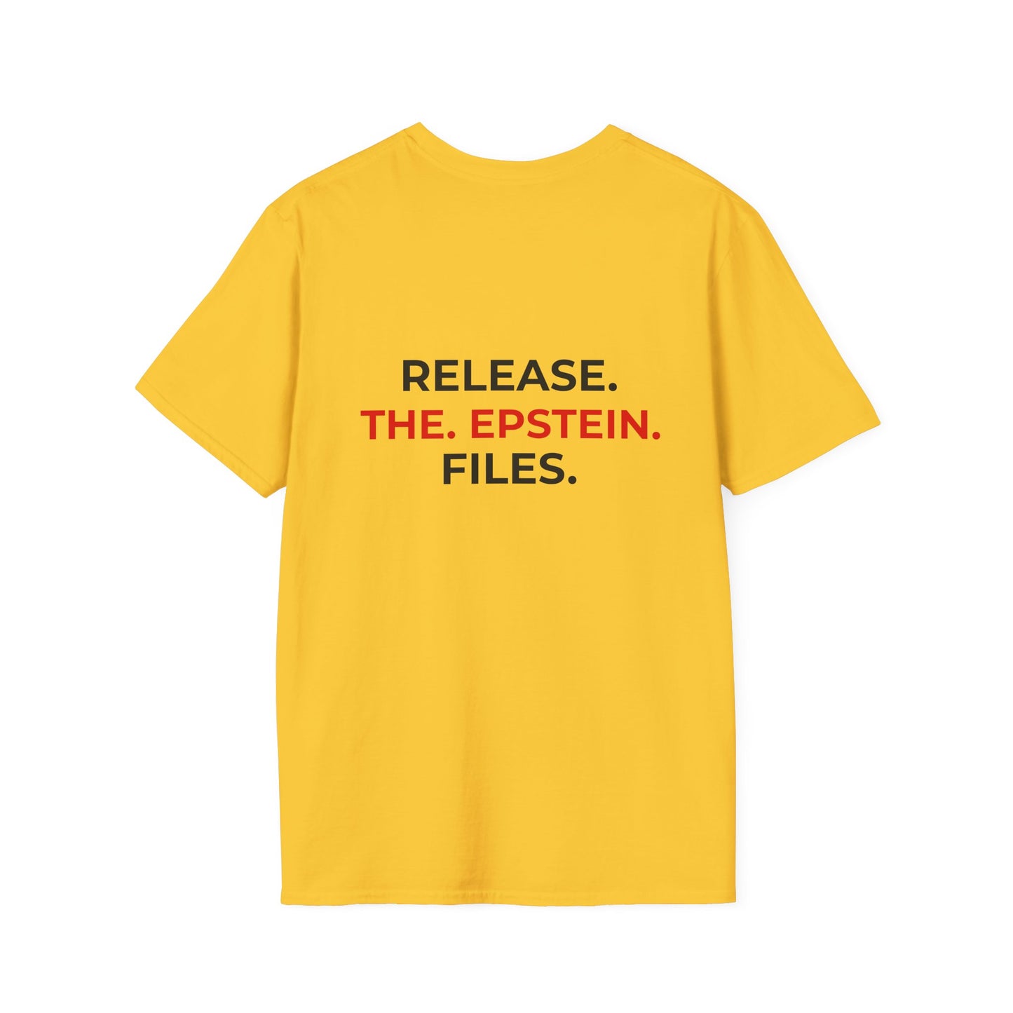 Release the Epstein Files – Truth Over Corruption YELLOW T-Shirt – Political Accountability Tee