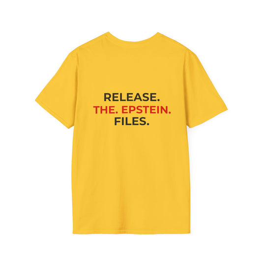 Release the Epstein Files – Truth Over Corruption YELLOW T-Shirt – Political Accountability Tee