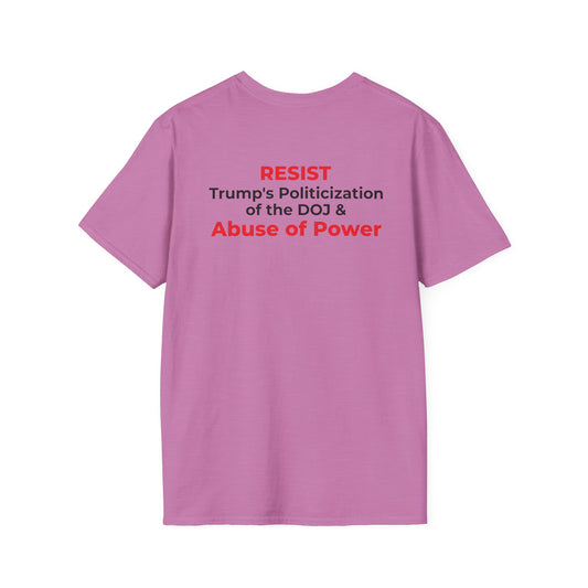 James Comey “RESIST” — Abuse of Power Protest T-Shirt (Double-Sided)