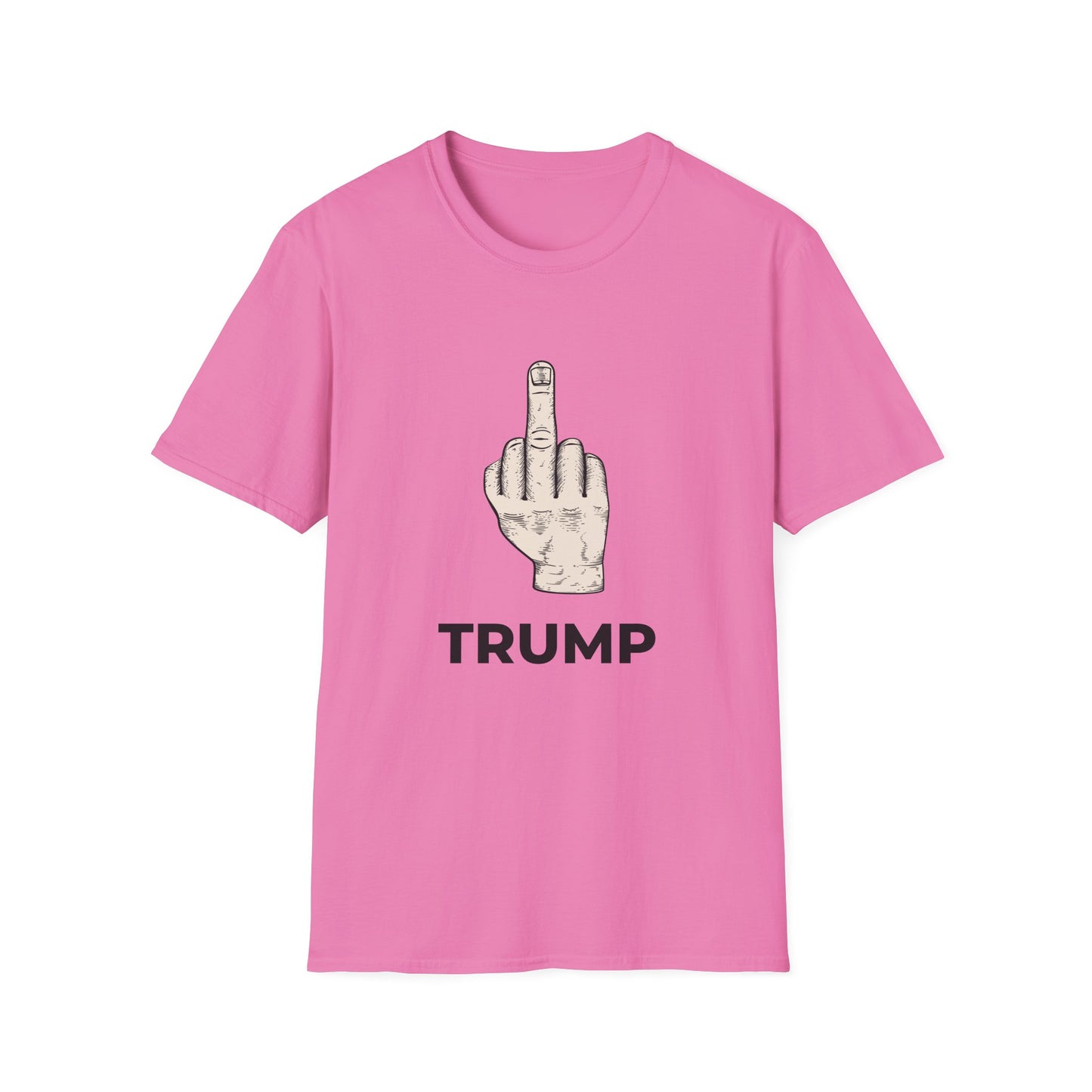 Flipping Off Tyranny: No Kings in America — Two-Sided Statement Tee – Azalea Pink Edition