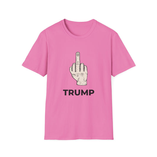 Flipping Off Tyranny: No Kings in America — Two-Sided Statement Tee – Azalea Pink Edition