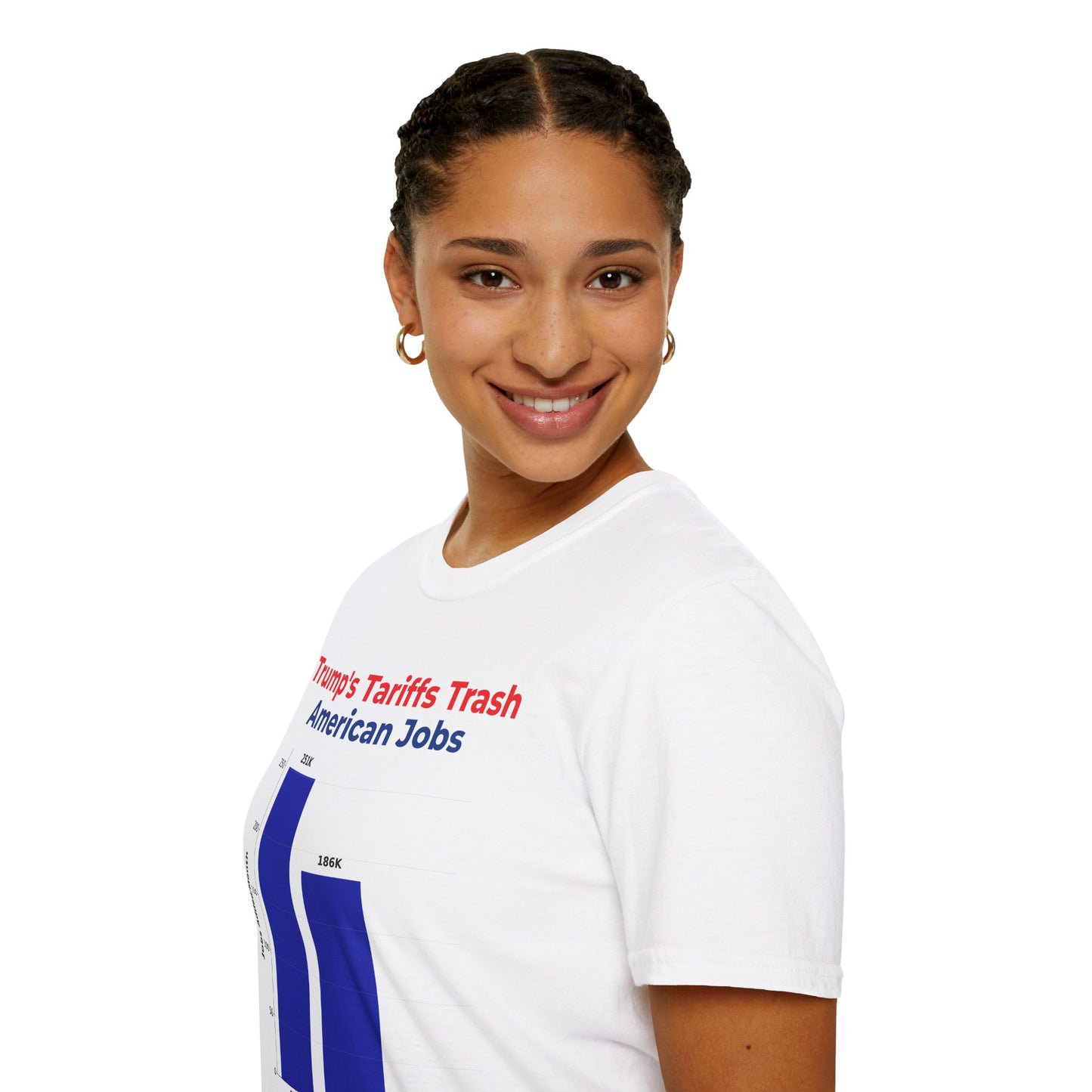 Anti-Tariff Protest Tee – Tariffs Trash American Jobs T-Shirt