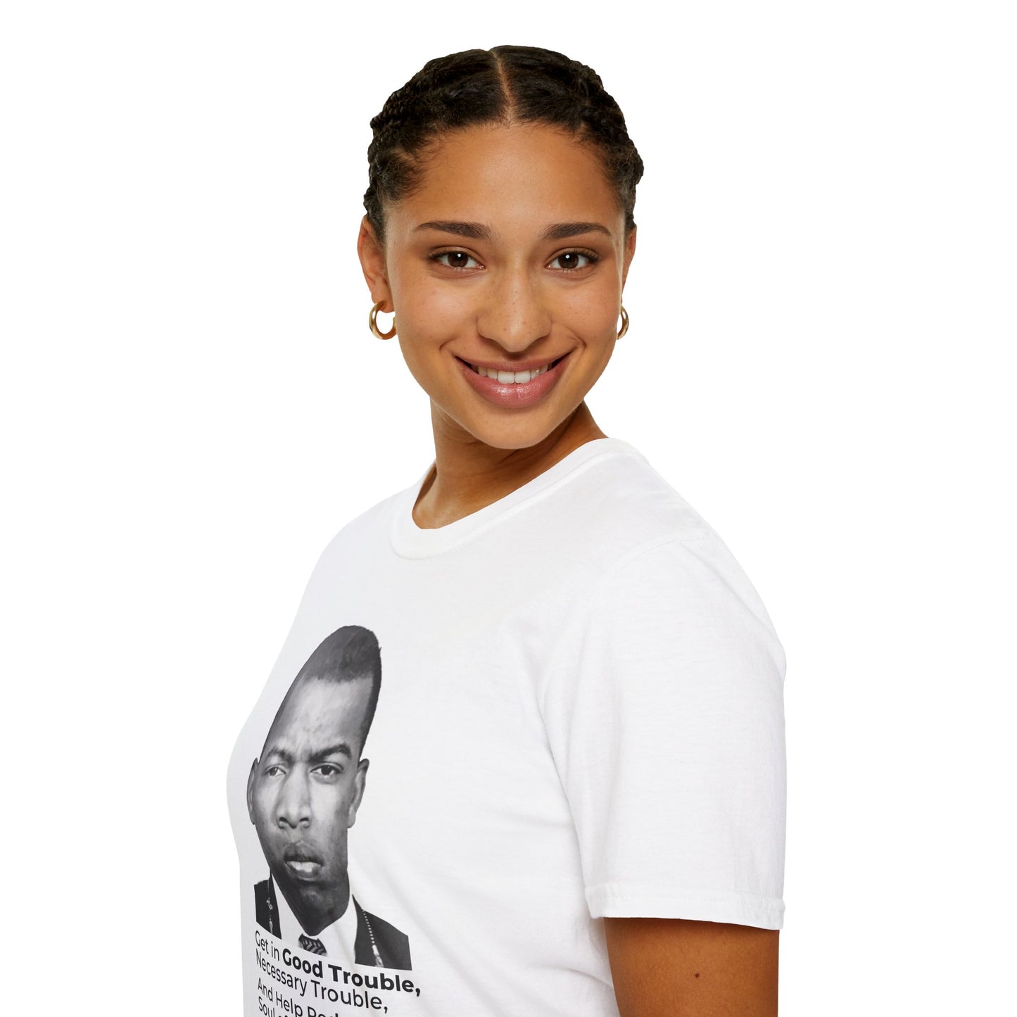 John Lewis Get in Good Trouble Portrait Shirt – Civil Rights Quote Tee