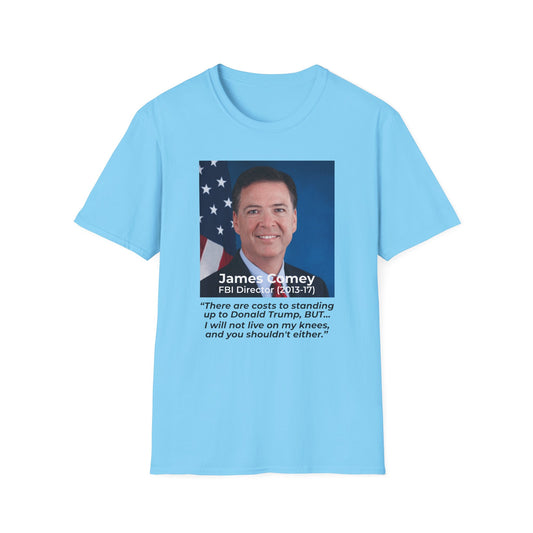 James Comey “RESIST” — Abuse of Power Protest T-Shirt – Sky Blue