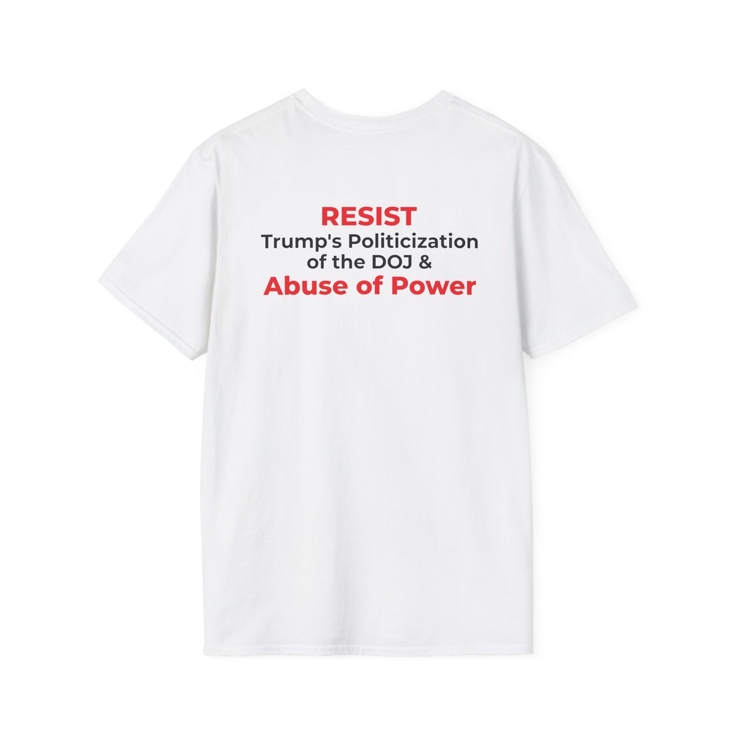 James Comey RESIST — Abuse of Power Protest T-Shirt – Double-Sided