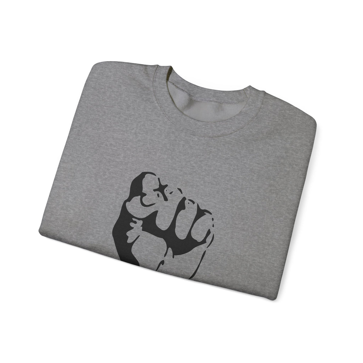 I Am the Resistance Crewneck Sweatshirt – This Stops When Enough of Us Say NO – Graphite Heather