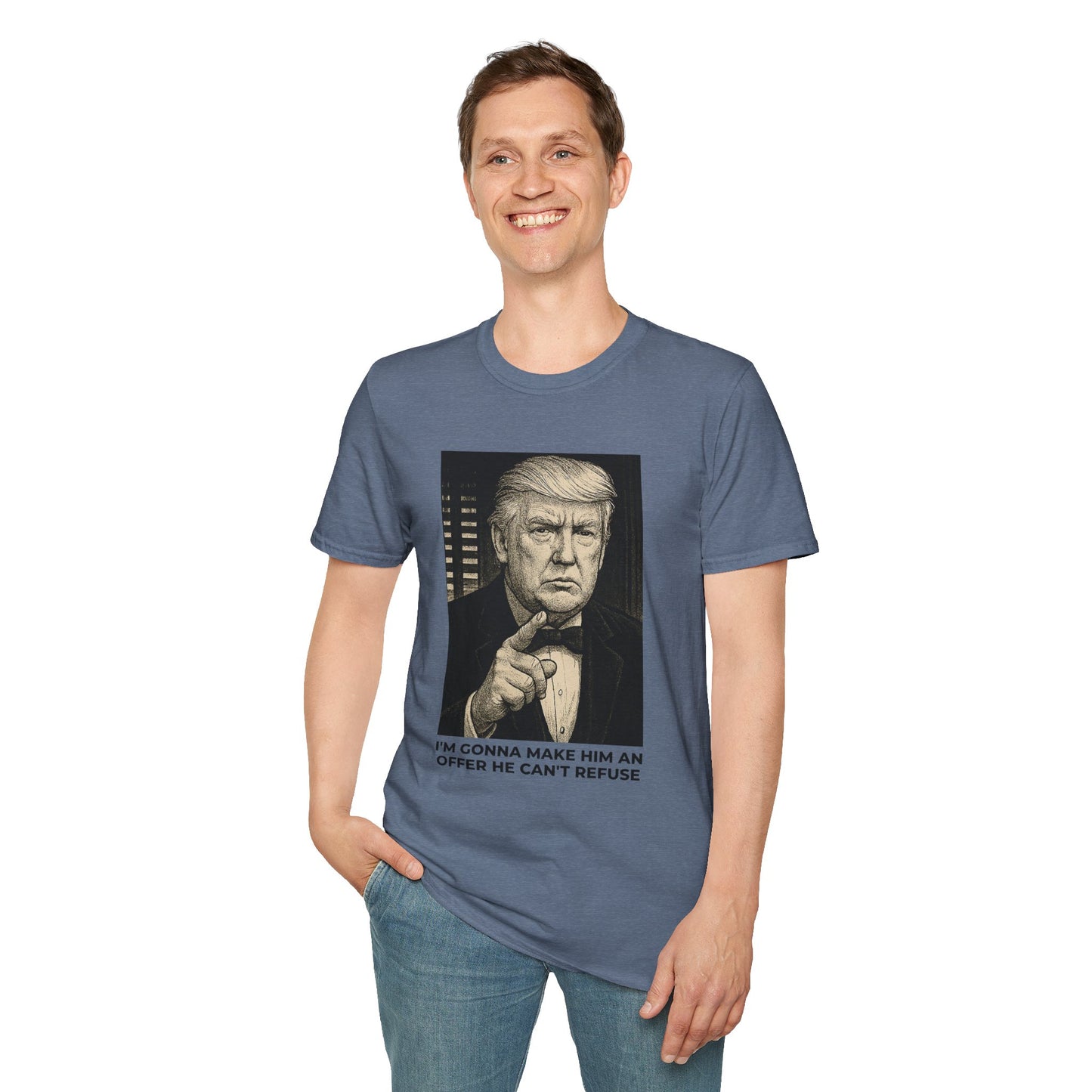 The Don – Trump Protection Racket T-Shirt – Heather Indigo Edition