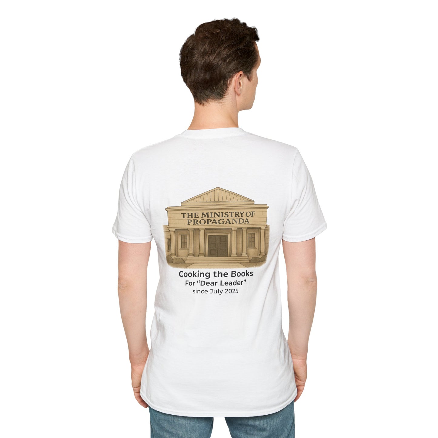 Reliable Data vs Ministry of Propaganda T-Shirt | Bureau of Labor Statistics Satire Tee