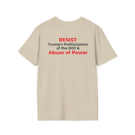 James Comey RESIST — Abuse of Power Protest T-Shirt – Sand