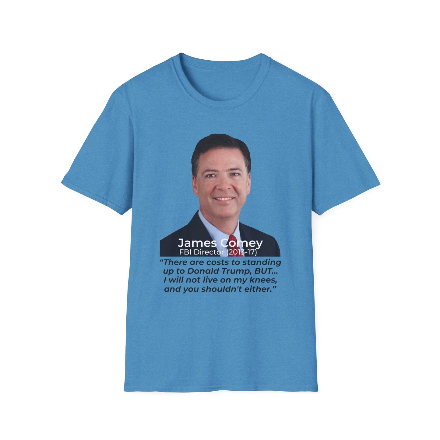James Comey RESIST — Abuse of Power Protest T-Shirt – Heather Sapphire