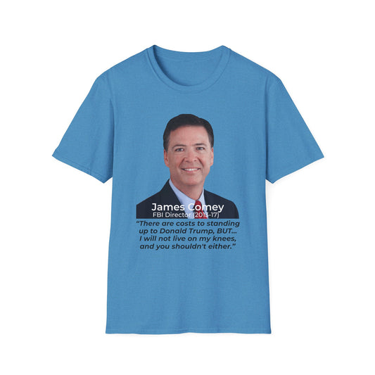 James Comey RESIST — Abuse of Power Protest T-Shirt – Heather Sapphire